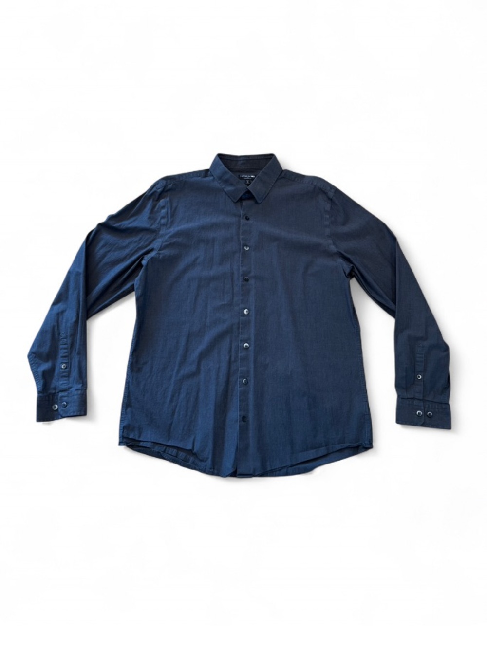 Express - Dark Grey Long Sleeve Dress Shirt